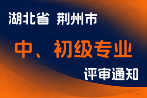 关于开展2025年度荆州市部分专业中、初级专业技术职务水平能力测试工作的通知-全国职称政策库