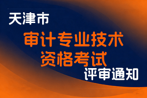 关于天津市2025年度审计专业技术资格考试报名等有关事项的通知-全国职称政策库