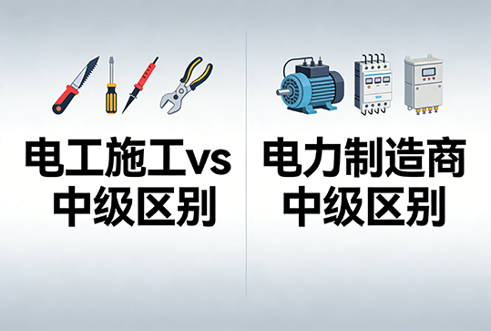 [广东省]电工施工中级和电力制造商中级 有什么区别-全国职称政策库