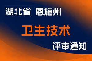 关于报送2025年度恩施州卫生技术高级职称区域评审材料的通知-全国职称政策库
