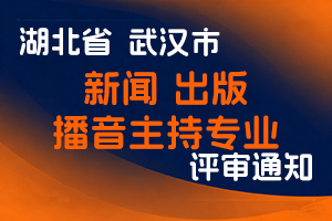 武汉市2025年度新闻、出版、播音主持专业职称评审申报工作通知-全国职称政策库
