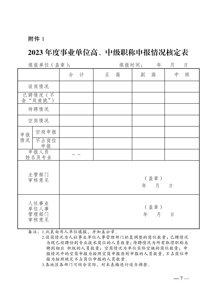图片[7]-荆州市人力资源和社会保障局关于做好2023年度全市职称评审工作的通知-全国职称政策库