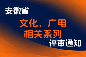 安徽省文化和旅游厅关于做好2025年度文化、 广电相关系列(专业)职称评审工作的通知-全国职称政策库