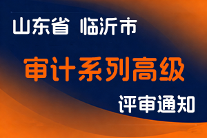 临沂市审计局关于转发《关于报送2025年度审计系列高级专业技术职称评审材料的公告》的通知-全国职称政策库
