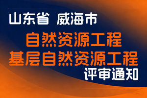 威海市自然资源和规划局关于报送2025年度自然资源工程专业及基层自然资源工程专业职称评审材料的通知-全国职称政策库