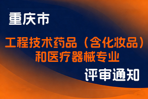 重庆市药品监督管理局职称改革办公室关于开展2025年全市工程技术药品（含化妆品）和医疗器械专业职称申报评审工作的通知-全国职称政策库