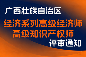 关于开展2025年度广西经济系列高级经济师、高级知识产权师职称评审工作的通知-全国职称政策库