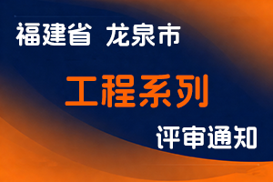 龙岩市职称改革领导小组办公室 龙岩市工业和信息化局职称改革办公室关于做好2025年度工程系列初、中级专业技术职务任职资格申报工作的通知-全国职称政策库