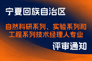 宁夏回族自治区科学技术厅关于做好2025年自然科研系列 实验系列和工程系列技术经理人专业职称评审工作的通知-全国职称政策库